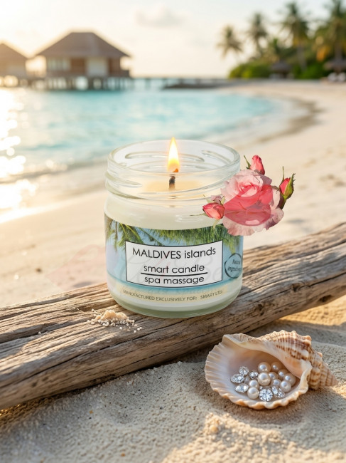 Smart Master Умная СПА свеча косметическое масло Мальдивы Smart Candle Maldives islands